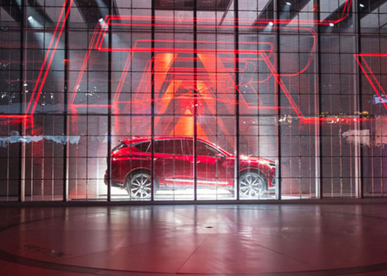 سطوع عالي داخلي SMD P2.84 P20 شاشة LED زجاجية ملونة كاملة للجدار بالفيديو