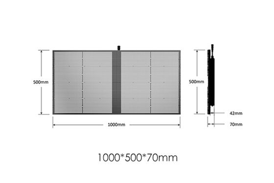سطوع عالي داخلي SMD P2.84 P20 شاشة LED زجاجية ملونة كاملة للجدار بالفيديو