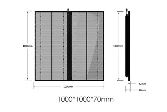 سطوع عالي داخلي SMD P2.84 P20 شاشة LED زجاجية ملونة كاملة للجدار بالفيديو
