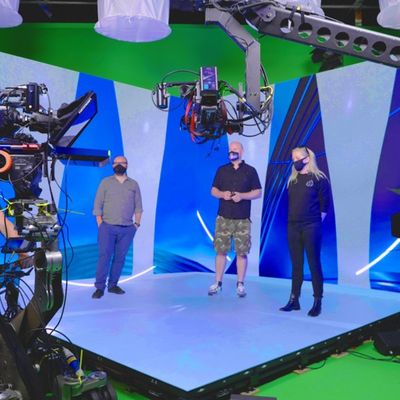 HD 16 بت P1.95 شاشة LED ظاهرية داخلية للتصوير في الخلفية