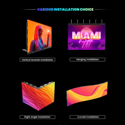 7680 هرتز P2.976 شاشة فيديو حائط للمسرح الكنيسة حفلات موسيقية الأحداث Pantalla داخلية في الهواء الطلق للإيجار شاشة LED للإيجار