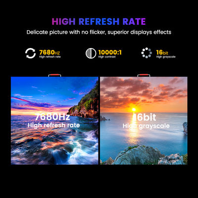 إعلانات لوحات LED الشاشة التجارية الإعلانات P6.67 الشاشة LED في الهواء الطلق اللون الكامل 8000cd / مربع 960 * 960mm