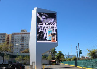 شاشة العرض LED بالألوان الكاملة الخارجية IP67 P16 في الهواء الطلق مع توفير الطاقة عالي التباين