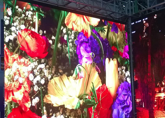 المرحلة خلفية HD شاشة LED فيديو الجدار ، كامل اللون RGB 4MM شاشة LED