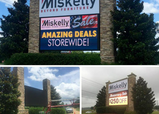 IP65 RGB ثابت في الهواء الطلق LED بيلبورد P20 شاشة ملونة كاملة LED للمدرسة