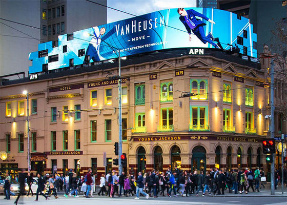 5500cd / m2 P6 SMD3535 LED الخارجية الجدار Advesiting 32x32dots