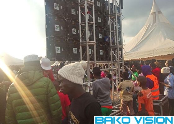 مرحلة معلقة P3.91 1500nits تأجير جدار الفيديو SMD2121