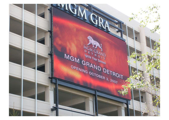 7500nits شاشة LED خارجية ثابتة مقاس 16 مم شاشة LED لملعب Pixel