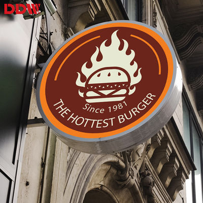 علامة LED مستديرة خارجية P4.68 ، شاشة عرض شعار LED دائرية