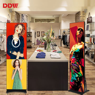 شاشة LED لإعلانات الفيديو الرقمية شاشة LED داخلية رفيعة للغاية محمولة P1.75 P2 P2.5